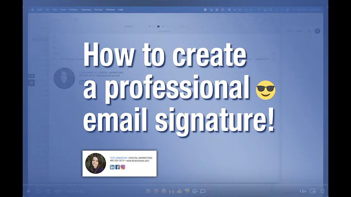 How to create an email signature with links