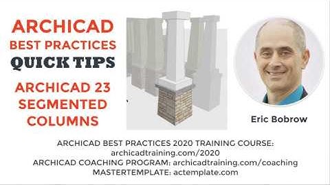 ARCHICAD 23 Segmented Columns Quick Tutorial