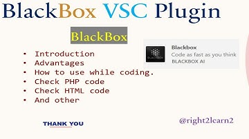 Blackbox Autocomplete | A VSC plugin - must watch