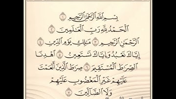 سورة الفاتحة مكررة 7 مرات للقارىء الشيخ ماهر المعيقلي