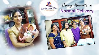 Happy Moments on Normal Delivery I Renee Hospital Karimnagar