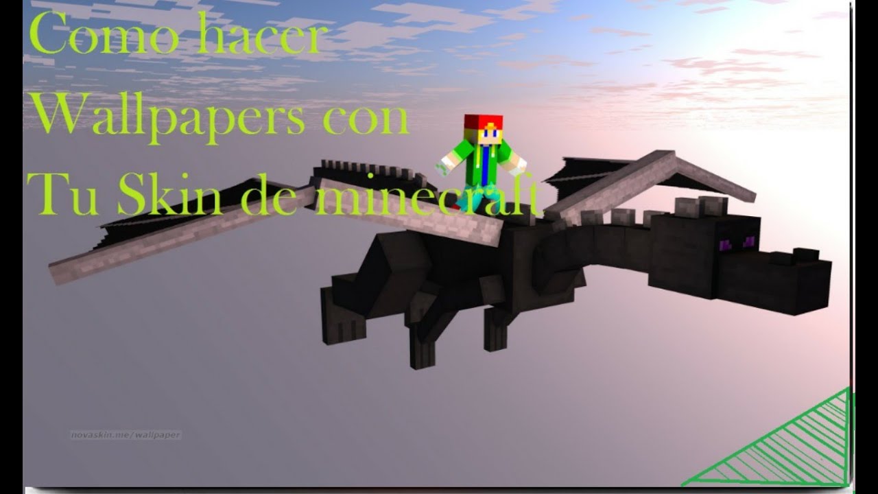 Como hacer wallpapers con tu skin de minecraft YouTube