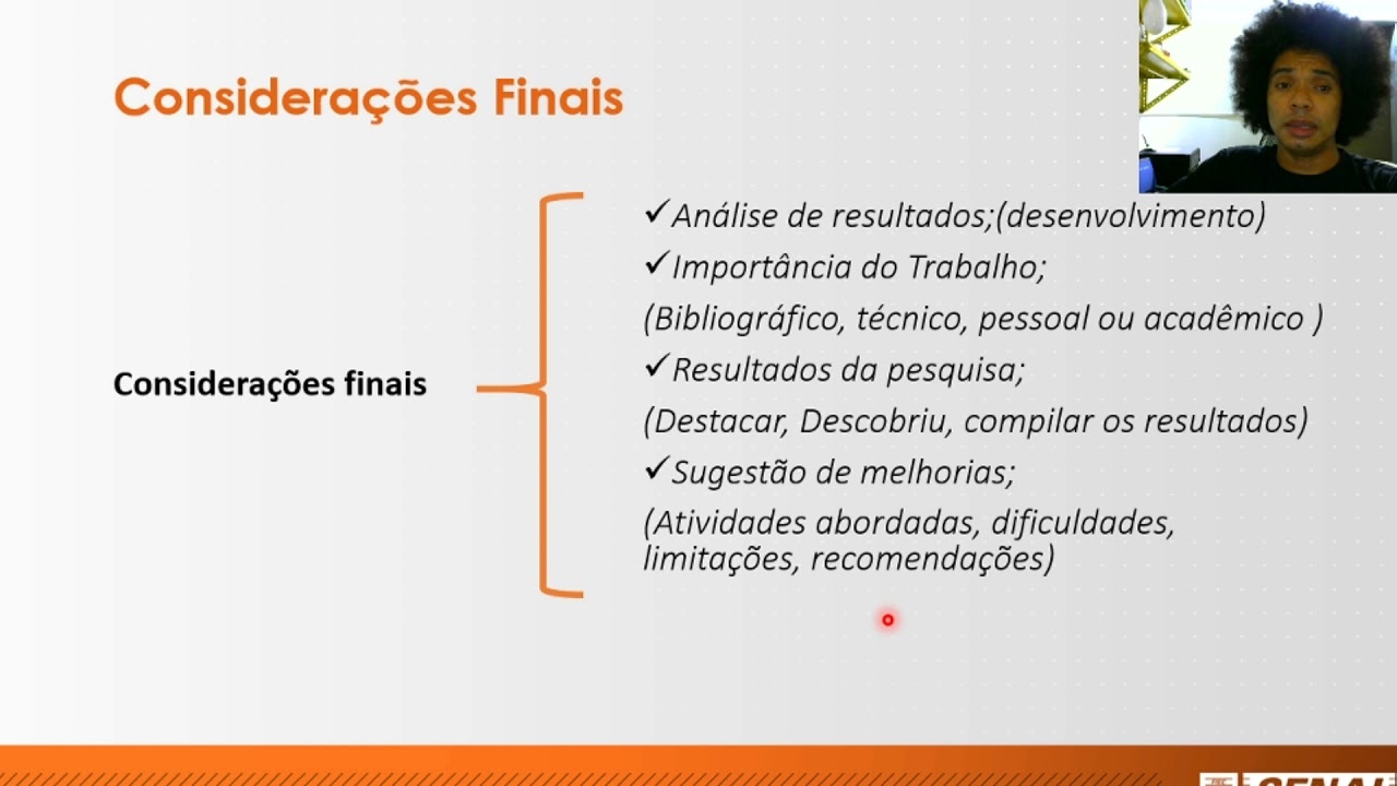 Considerações Finais E Conclusão é A Mesma Coisa