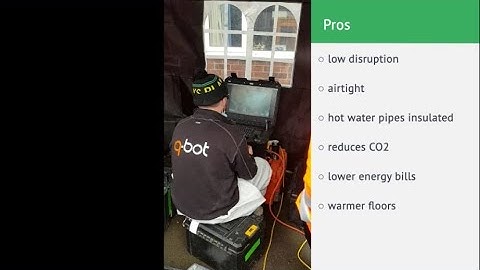 Q bot suspended floor insulation