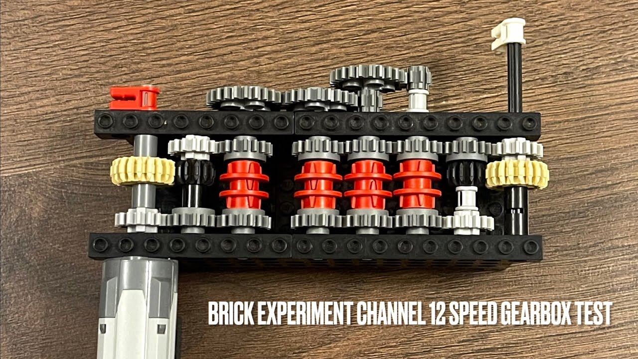 ⁣Brick Experiment Channel LEGO 12 Speed Gearbox Test (Short Version)