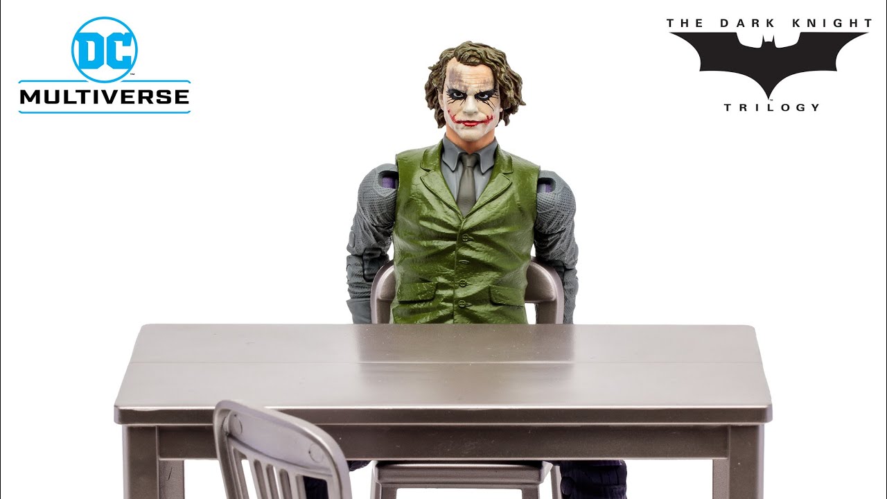 New McFarlane toys The Joker Interrogation Room (The Dark Knight) Gold label revealed