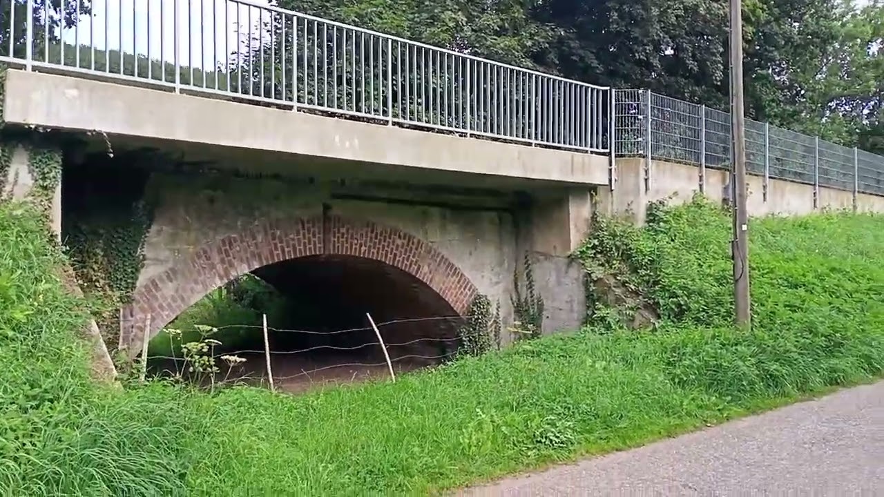 2023, 22 августа. Остановка ж/д Zerkall и виды возле неё