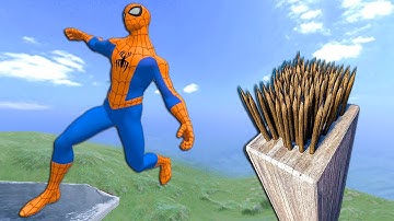 Ultimate Spider Man Spike Trap Fails – Funny Ragdoll Moments