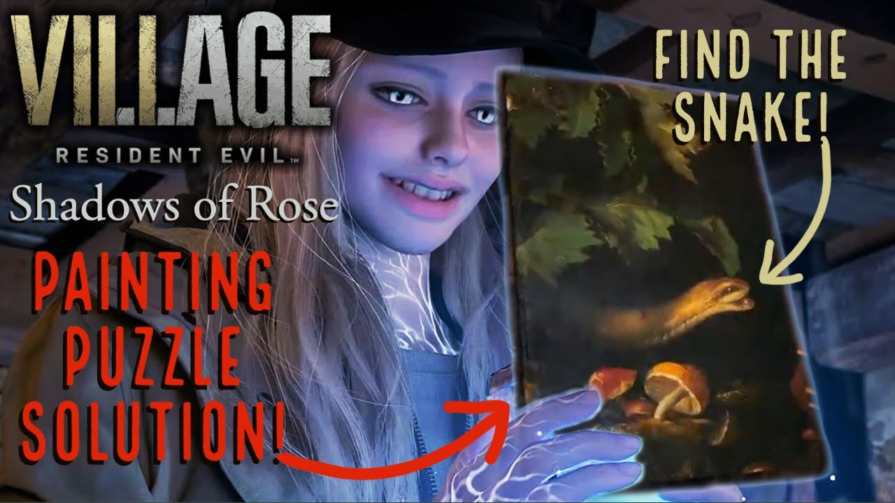 How to Solve Painting Puzzle re8 shadows of rose YouTube