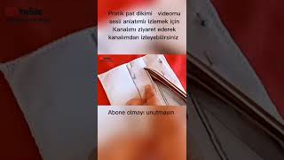 Tişört pat dikimi /Tişört patı nasıl yapılır shorts  shortvideo