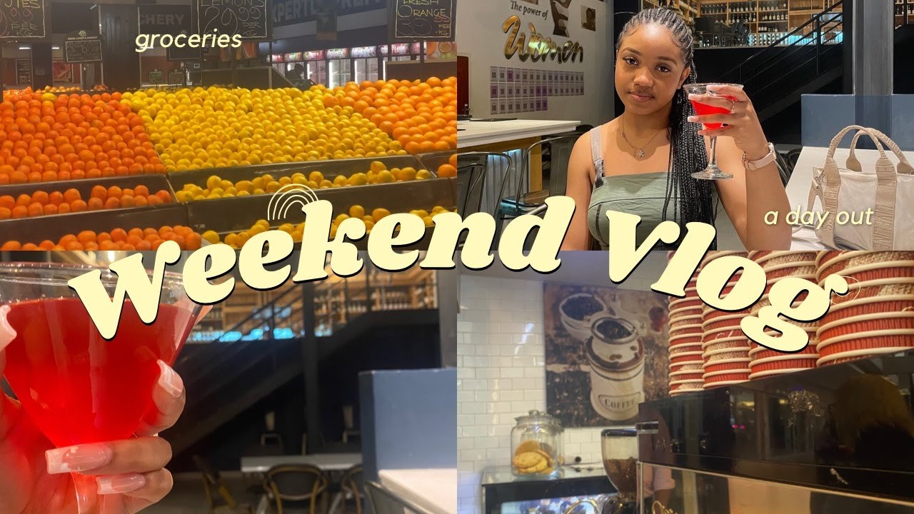 Weekend Vlog| lashes for the first time, day out, grocery shopping…