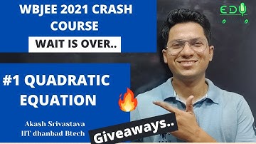 KBC # WBJEE QUADRATIC EQUATIONS | Theory and Practise Questions | One Shot !!