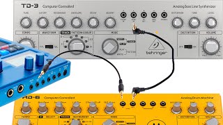 Basic Synchronize and sequence Behringer TD-3 & RD-6 with Korg Electribe 2 2s Very easy Sync midi