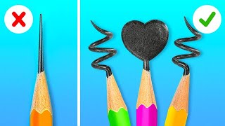 FANTASTIC SCHOOL HACKS AND TRICKS!||Cool DIYs and Art Hacks For Back to School by 123 GO!LIVE