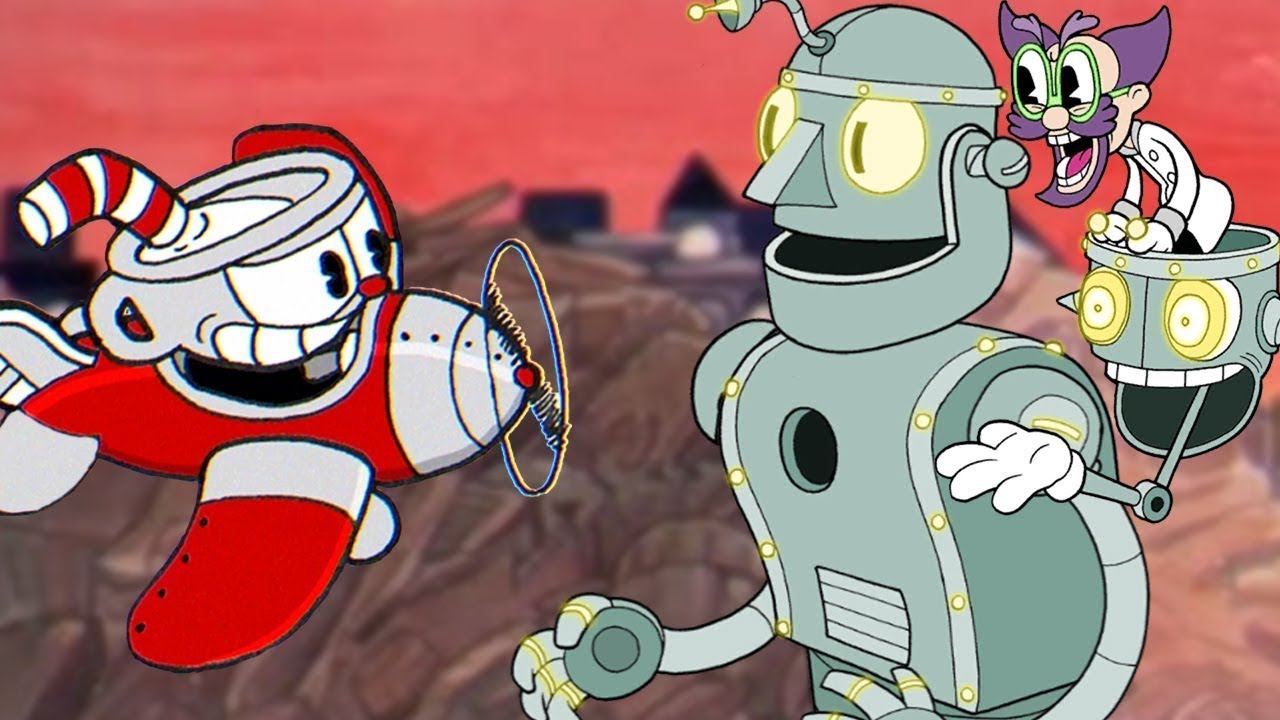 Cuphead версия на телефон. Доктор КАХЛ Cuphead. Капхед босс робот. Cuphead босс робот. Капхед босс робот доктор.