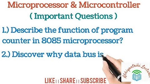 Microprocessor Important Questions Microcontroller ।। AKTU Semester Exam
