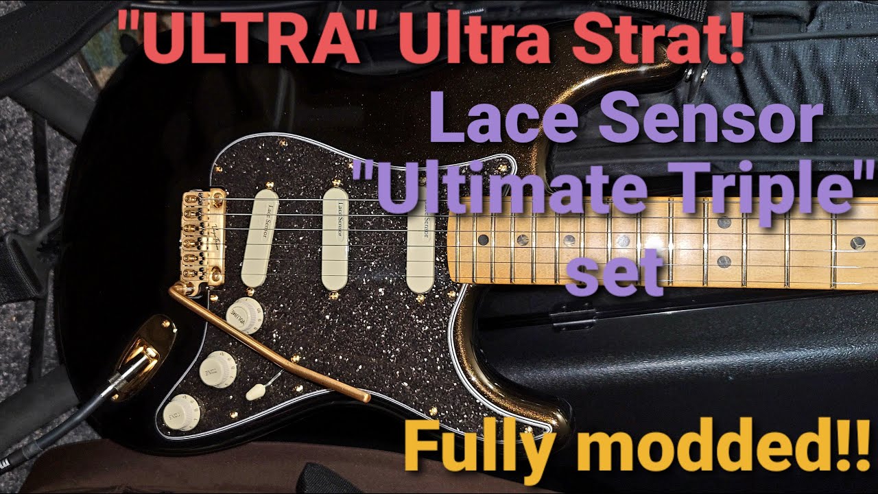 My Fender ULTRA Ultra strat, with Lace Sensor, Ultimate Triple pickup  set. Fully modded!! 
