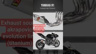 Exhaust sound from akrapovic🔥 #yamahar1 #yamahar1m