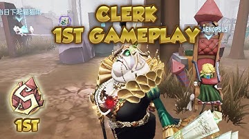 (1st Clerk) Clerk 1st Gameplay | Identity V | 第五人格 |제5인격 | アイデンティティV