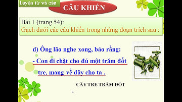 Lớp 4- Luyện từ và câu- Bài Câu khiến- Gv Lý Thụy Xuân Mi