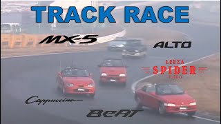 Track Race #86 | Cappuccino vs Beat vs Leeza vs Alto vs MX-5