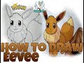 How to Draw Eevee_Pokemon Step by Step easy tutorial