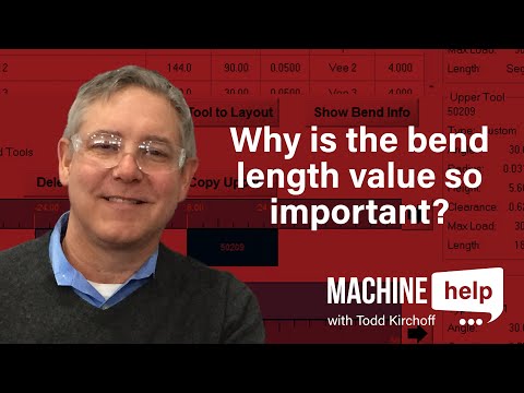 Why is bend length value so important in the CI press brake control? | Machine Help