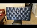 DIY Blue Tufted Floating Headboard with Diamond Pattern DIY Blue Tufted Floating Headboard with Diamond Pattern