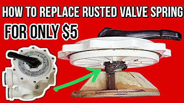 How To Replace Rusted Spring & Rebuild Pentair Multiport Valve Diverter Pool Filter Spider Gasket