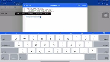 Overview of scripting on iPad using Tap Forms 5
