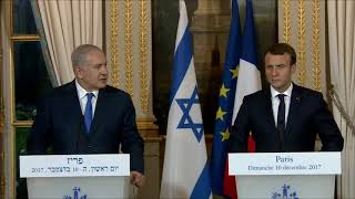 Statements by PM Netanyahu and French President Macron