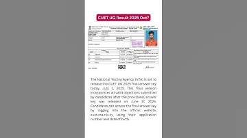 ❌ CUET UG Result 2025 Not Out, CUET Result 2025 PDF