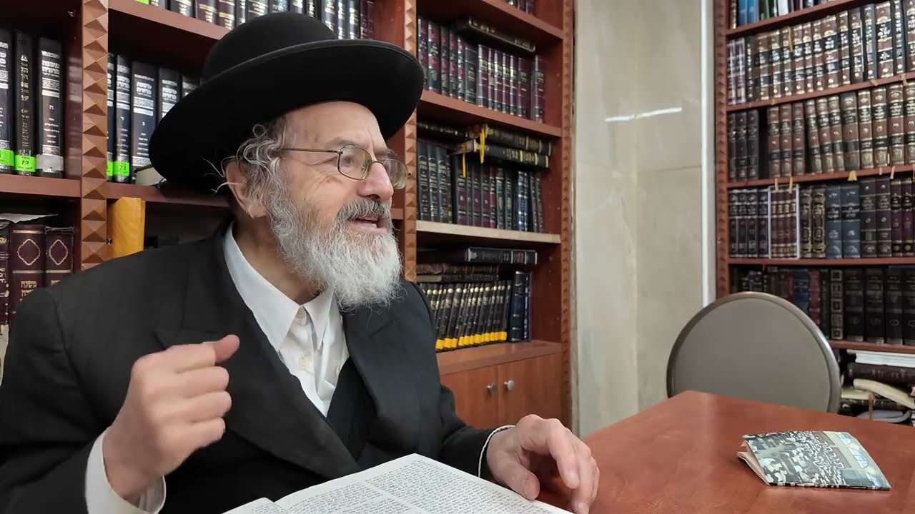 בס"ד ר' י.מ. ברנר שליט"א אור ליום השישי וישב תשפ"ו בביהמ"ד ברסלב אהבת תורה עיה"ק י-ם ת"ו, ליקו"מ