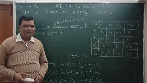 Composite function / संयुक्त फलन / Class 12 RBSE exercise 1.3 question 5