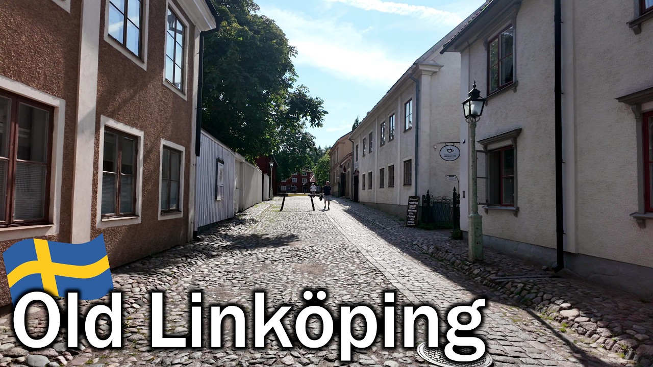 Sweden, walking tour of "Gamla Linköping" (Old Linköping).