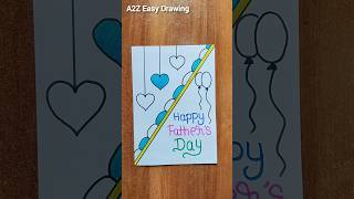Father's Day Card Simple / Happy Father's Day Greeting Card #shorts #fathersday
