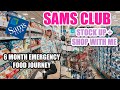 SAMS CLUB STOCK UP + SHOP WITH ME | 6 MONTH EMERGENCY FOOD JOURNEY | SAMS CLUB HAUL | PANTRY HAUL