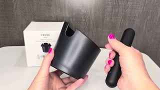 VEVOK CHEF Espresso Knock Box Coffee Knock Box Espresso Bucket Knock Coffee Ground Dump Bin with Rem