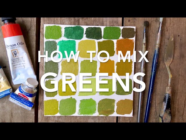 How to Mix the Perfect Green Paint - Trembeling Art