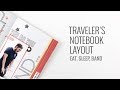 Traveler's Notebook Layout | Eat, Sleep, Band