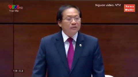 ĐBQH Trương Trọng Nghĩa chất vấn Thống đốc Ngân hàng Nhà nước