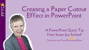 Creating a paper cutout effect in PowerPoint