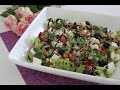 Лёгкий овощной салат с моцареллой