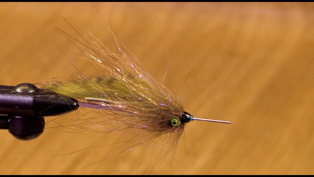 Jay's Olive Bunny Tube Trout Streamer 