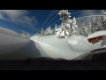 360 VIDEO: incredible 15-20 feet tall snow banks at Donner Summit, California!