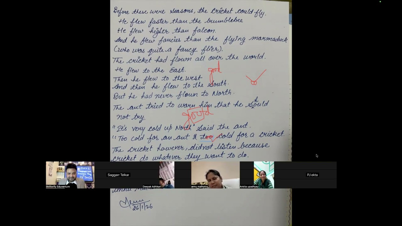 Change in Handwriting can change in Life, experience by participant from handwriting analysis.