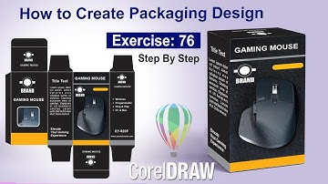 How to make dieline packaging design in Corel Draw Exercise No. 76 | CorelDraw Tutorial | YN Tutor