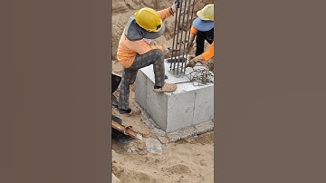 Technical reinforced stirrup with column formwork to cast concrete