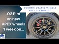 Ceramic coat your wheels (Q2 Rim) - Easy Cleaning for dirty wheels? - Pt. 2