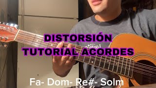 DISTORSIÓN - Oscar Maydon - Tutorial acordes